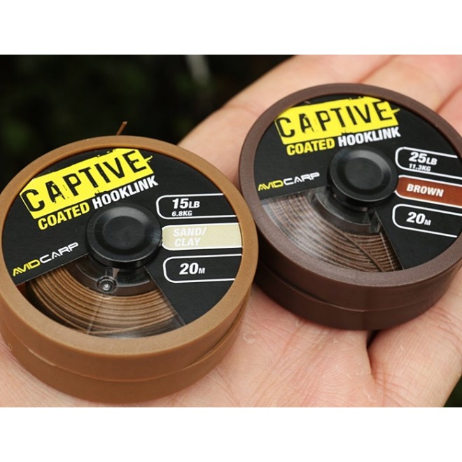 Avid - Captive Coated Hooklink Sand/Clay