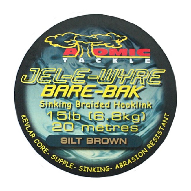 Atomic Tackle - Jel-E-Wyre Bare-Bak Silt Brown 25lb 20m