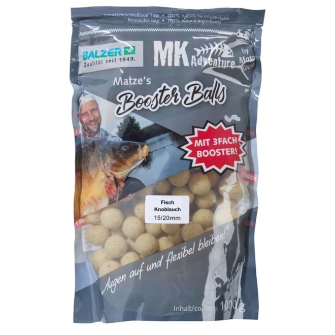 Matze Koch - Booster Ball Boilies Special Edition Stinktier Fisch/Knoblauch 15/20mm 1kg Weiß