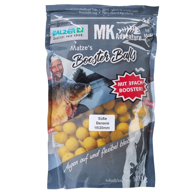 Matze Koch - Booster Ball Boilies Special Edition Süße Banane 15/20mm 1kg