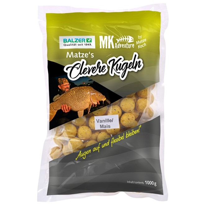 Matze Koch - MK Boilies Clevere Kugel Vanille/Mais 16/20mm 1kg