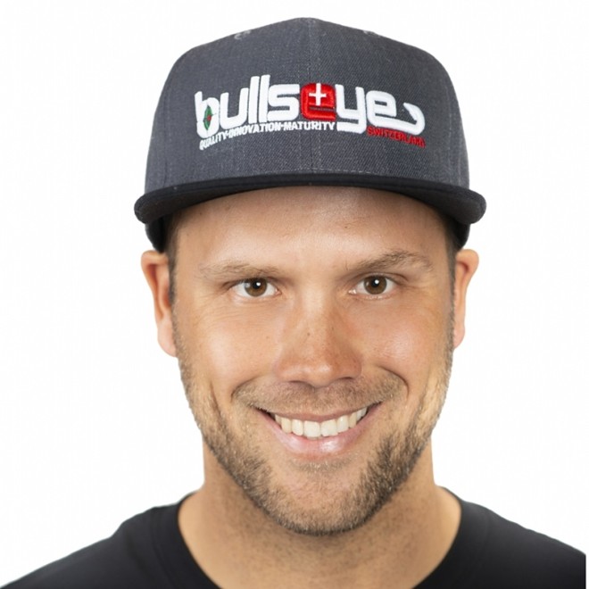 Bullseye - Snapback Cap ?Bullseye, let `em go, let `em grow!? Grau