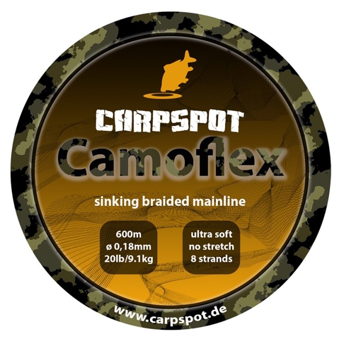 Carpspot - Camoflex Sinking Braid 0,18mm 600m
