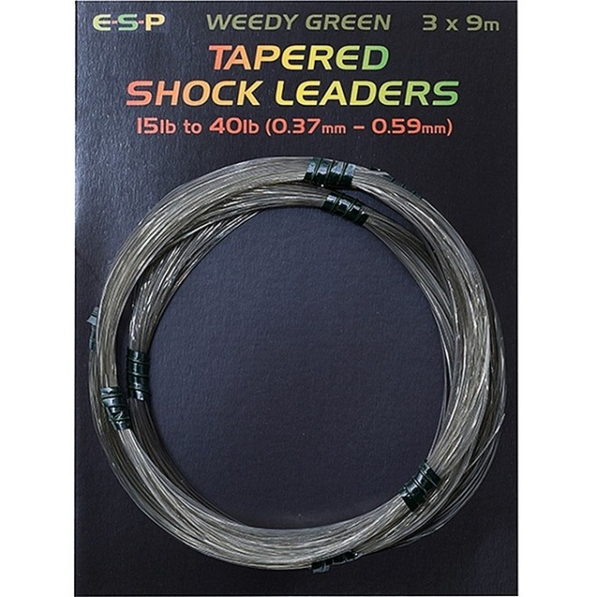 ESP - Tapered Shock Leader Weedy Green