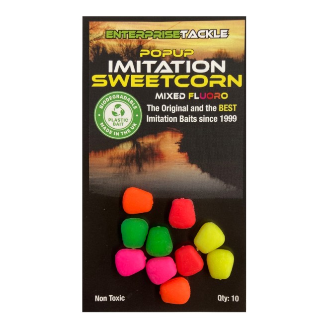 Enterprise Tackle - Pop Up Sweetcorn Fluoro Mixed Colours 10 Stück