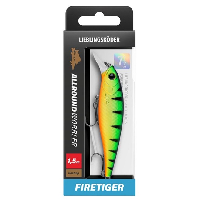 Lieblingsköder - Allroundwobbler Firetiger 75