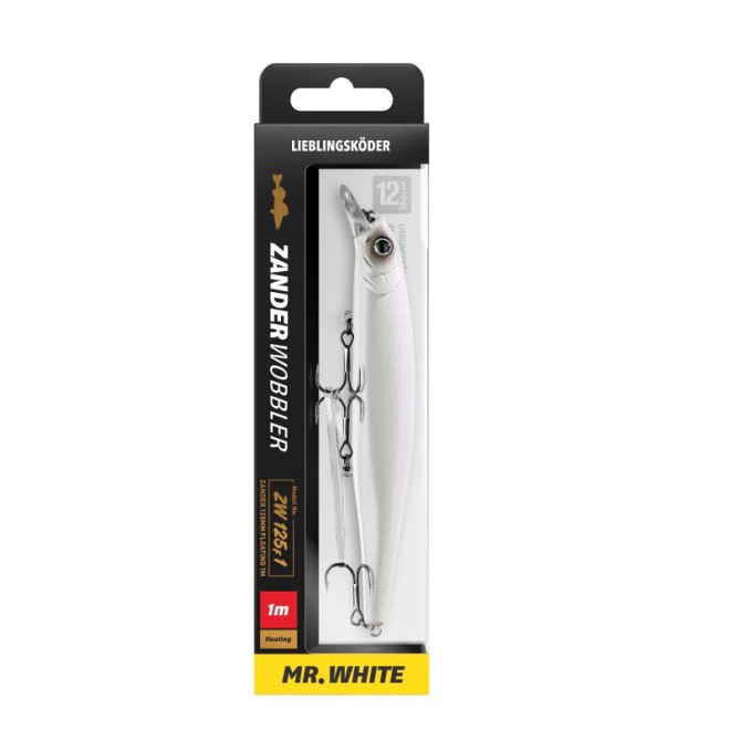Lieblingsköder - Zanderwobbler Mr. White 125 F1