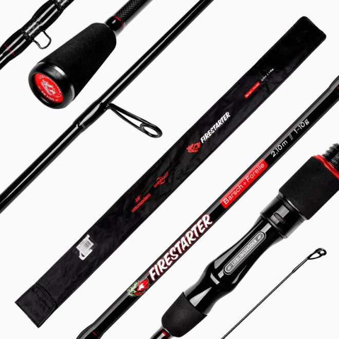 Lieblingsköder - Firestarter Barsch + Forelle 2,10m 1-10g