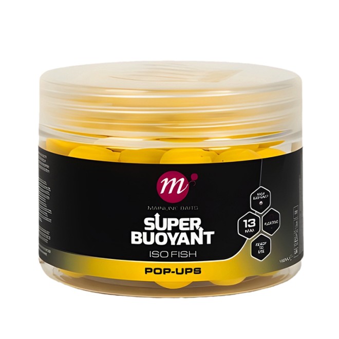 Mainline - ISO Fish Super Buoyant Pop-Ups Yellow 13mm