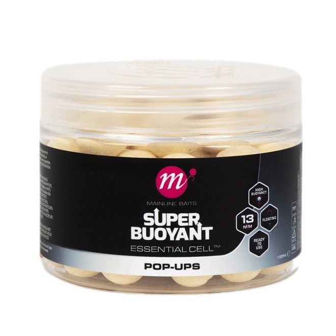 Mainline - Essential Cell Super Buoyant Pop-Ups White 13mm
