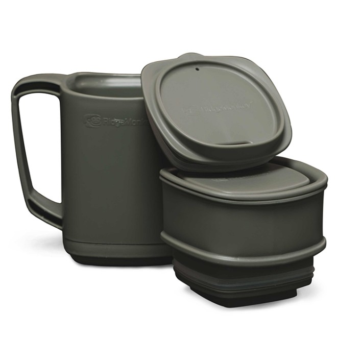 RidgeMonkey - Thermo Mug DLX Brew Set Gunmetal Green