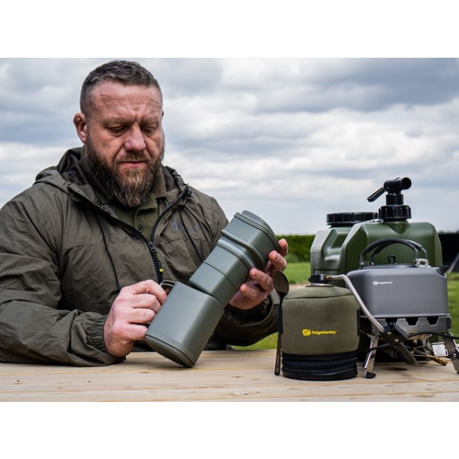 RidgeMonkey - Thermo Mug DLX Brew Set Gunmetal Green
