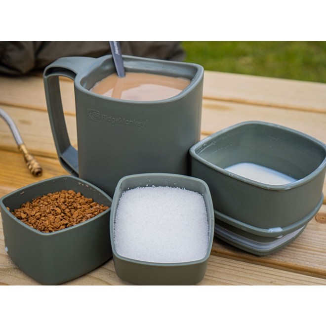 RidgeMonkey - Thermo Mug DLX Brew Set Gunmetal Green