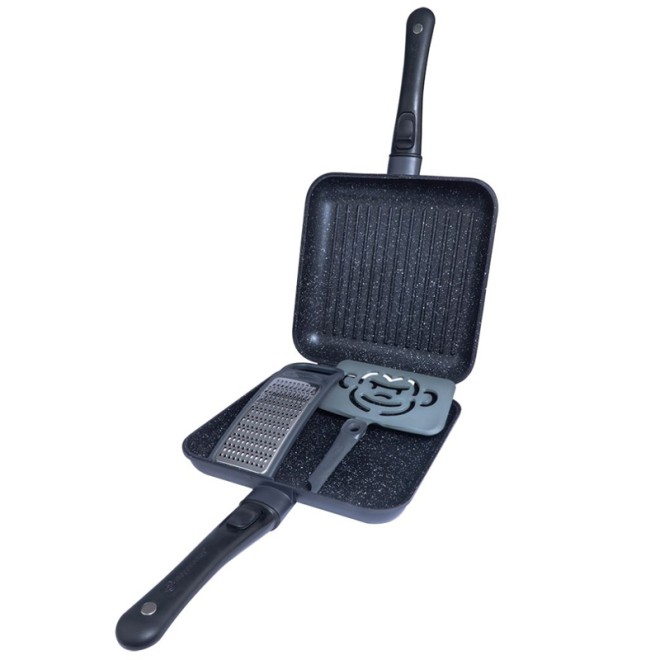 RidgeMonkey - Connect Pan & Griddle XXL Granite Edition