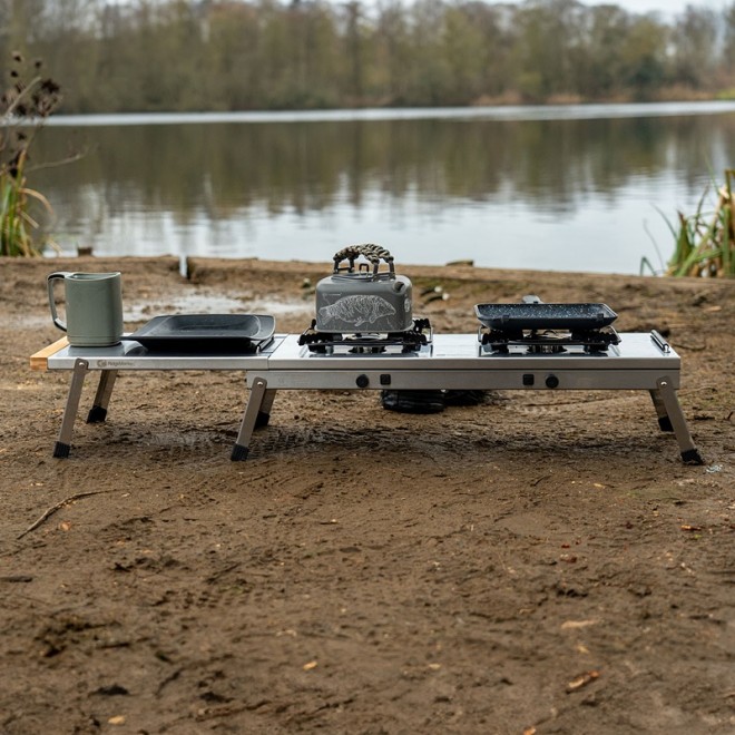 RidgeMonkey - Grilla CookStation Double Hob