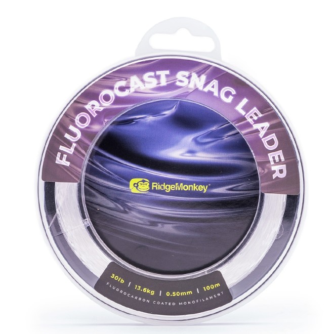 RidgeMonkey - Fluorocast Snag Leader Clear 100m