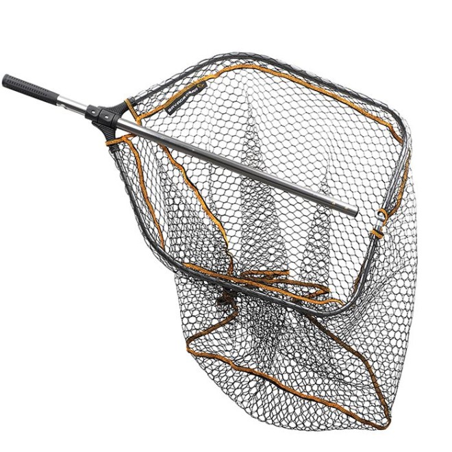 Savage Gear - Pro Folding Rubber Large Mesh Landing Net XL