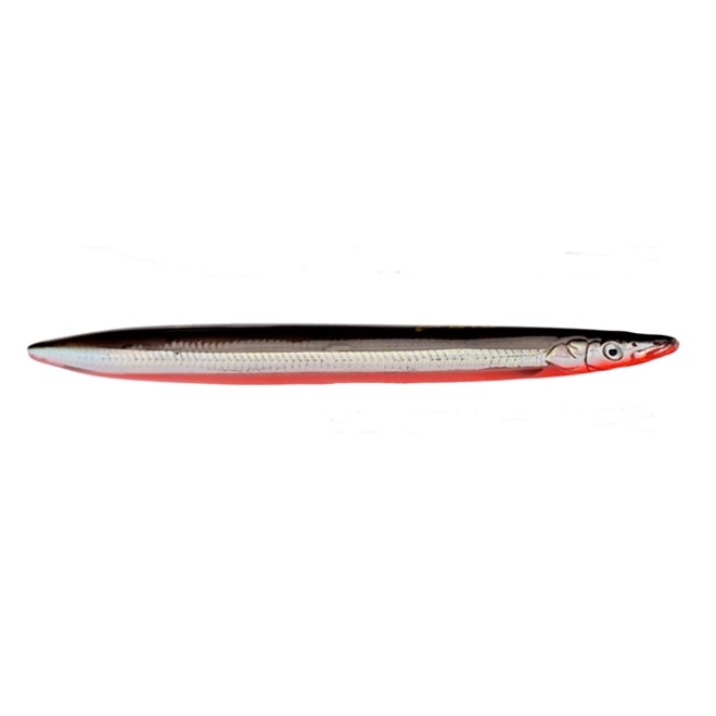 Savage Gear - Line Thru Sandeel Black & Red UV 110mm 15g