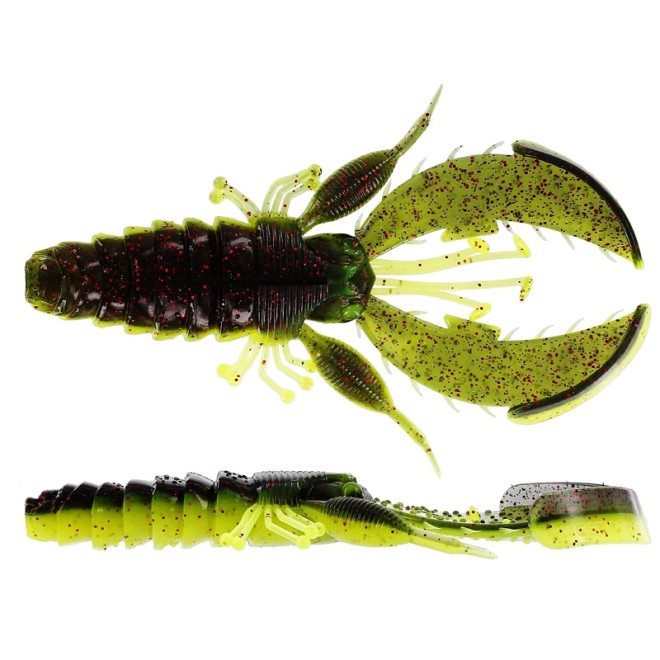 Westin – CreCraw Creaturebait Black/Chartreuse 6,5cm 6 Stück