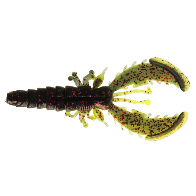 Westin - CreCraw Slim Creaturebait Black/Chartreuse 5,5cm 6 Stück