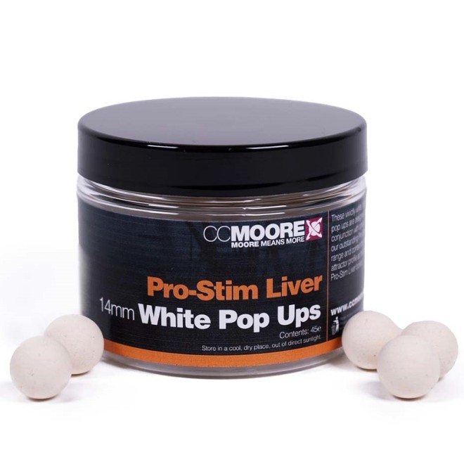 CCMoore - Pro-Stim Liver White Pop Ups 14mm