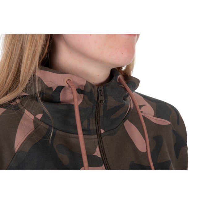FOX WOMEN'S ZIPPED CAMO HOODY