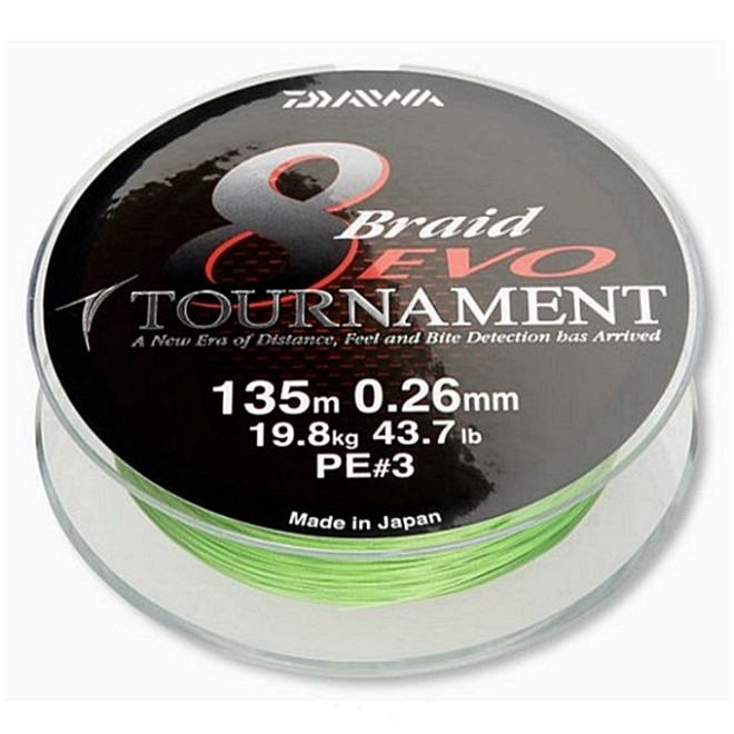 Daiwa - Tournament 8 Braid Evo Chartreuse