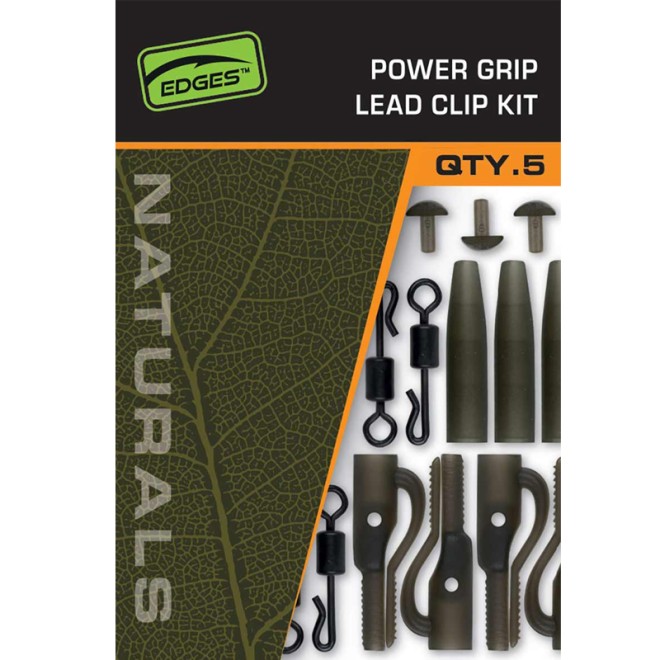 Fox - Edges Naturals Power Grip Lead Clip Kit