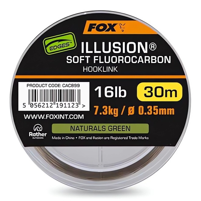 FOX - Edges Illusion Soft Fluorocarbon Naturals Green