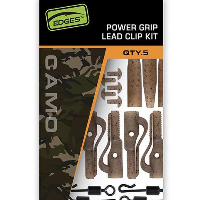 Fox - Edges Camo Power Grip Lead Clip Kit