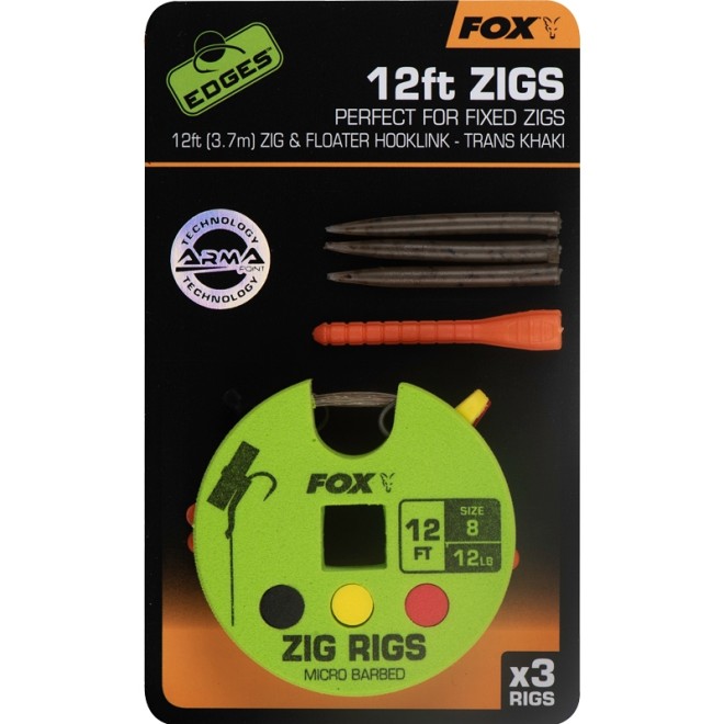 Fox - Zig Rigs Size 8 12ft (3.7m)
