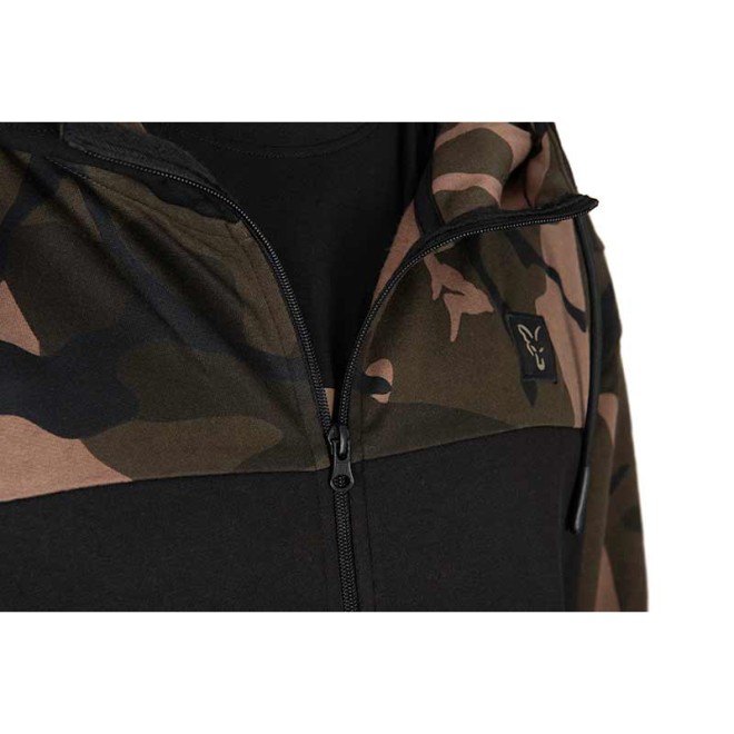 FOX - LW Black/Camo Split Zip Hoody