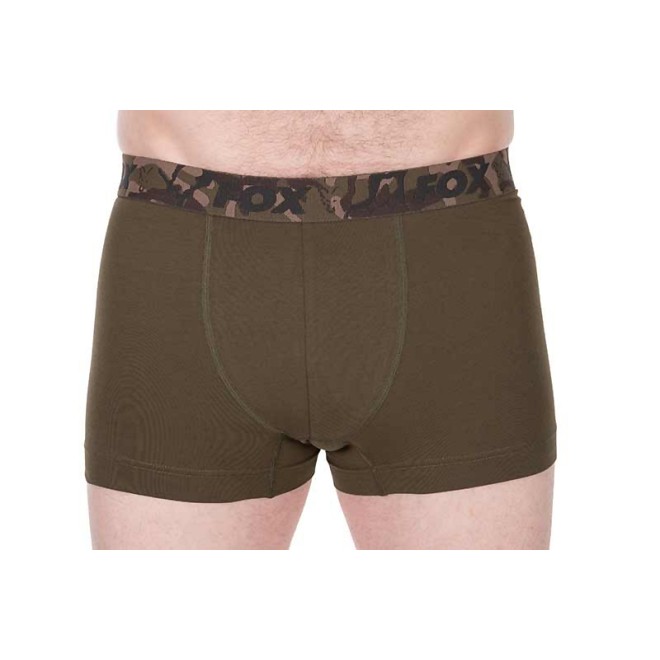 Fox - Boxer Shorts Khaki/Black Size M 2 Stück