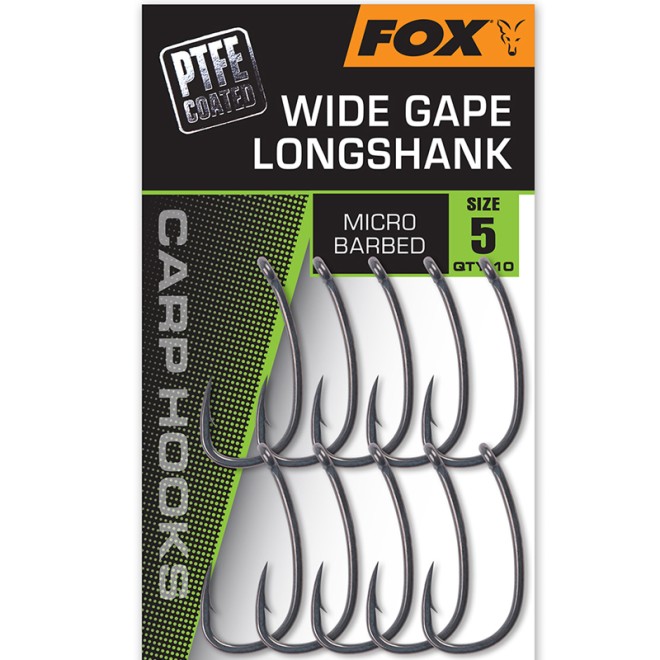 FOX - Wide Gape Long Shank PTFE Coated