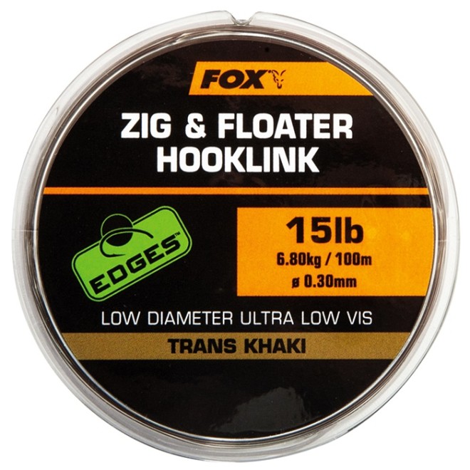 FOX - Edges Zig & Floater Hooklink Trans Khaki