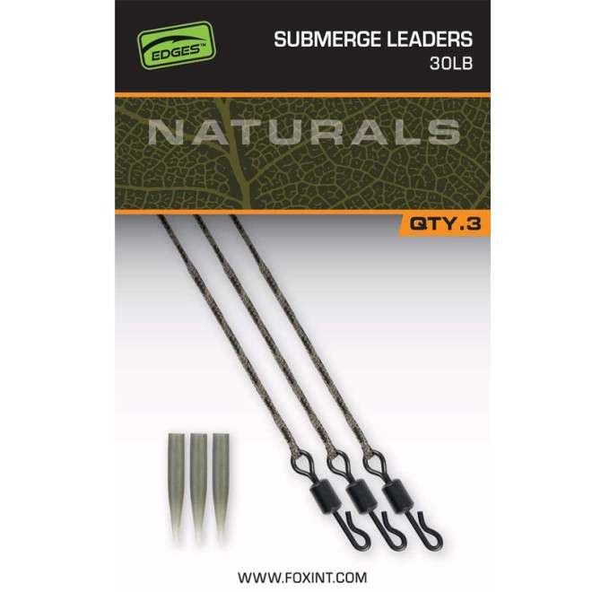Fox - Edges Naturals Submerge Leaders 30lb