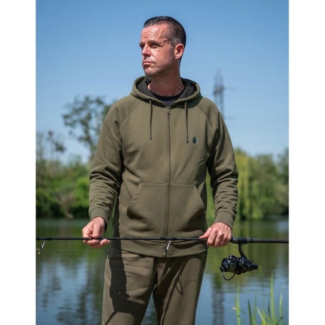 Fox - Collection Zipped Hoody Green