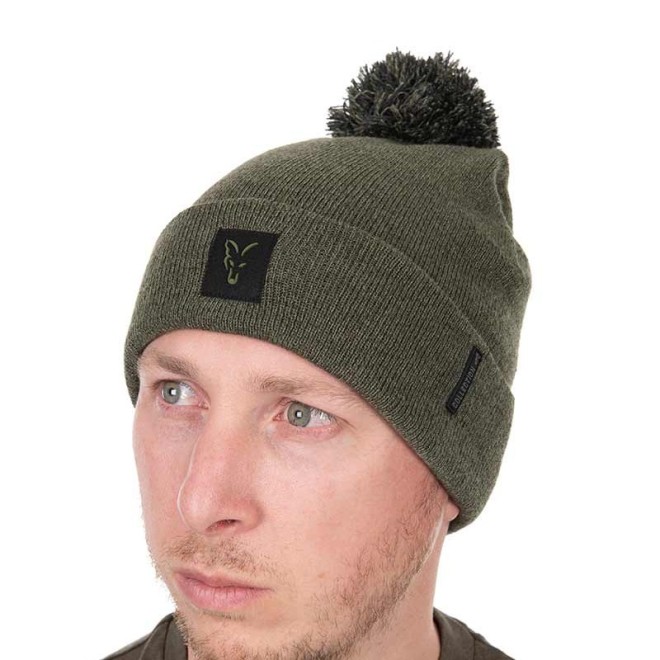 Fox - Collection Bobble Hat Green/Black