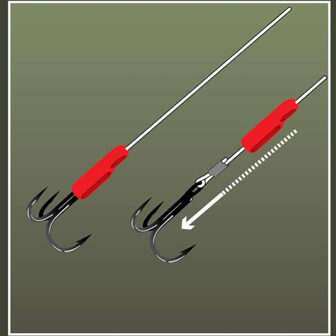 FOX RAGE Predator - Red Treble Hook Sleeves