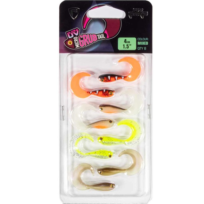 Fox Rage - UV Micro Grube 4 cm Mixed Colour Pack