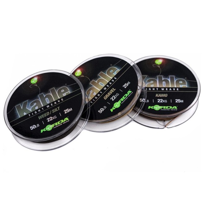 KORDA - Kable Leadcore Tigh Weave 50lb 25m