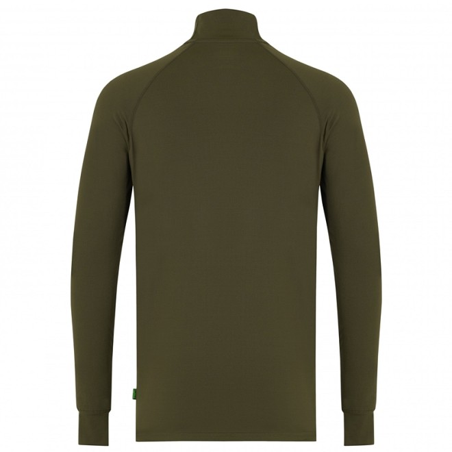 KORDA - Mock Neck Thermal LS Shirt Dark Olive