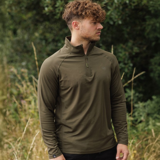 KORDA - Kool UPF Zip Jersey Dark Olive