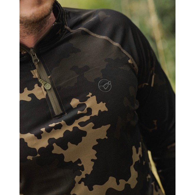 KORDA - Kool UPF Zip Jersey Dark Kamo