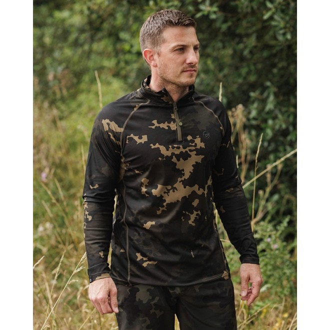 KORDA - Kool UPF Zip Jersey Dark Kamo