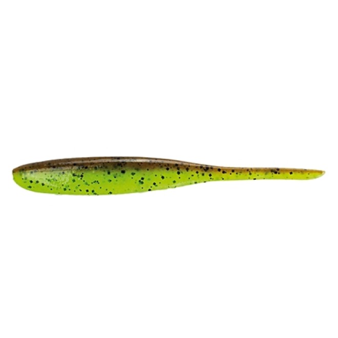 Keitech - Shad Impact Green Pumpkin Chartreuse 4" 8 Stück