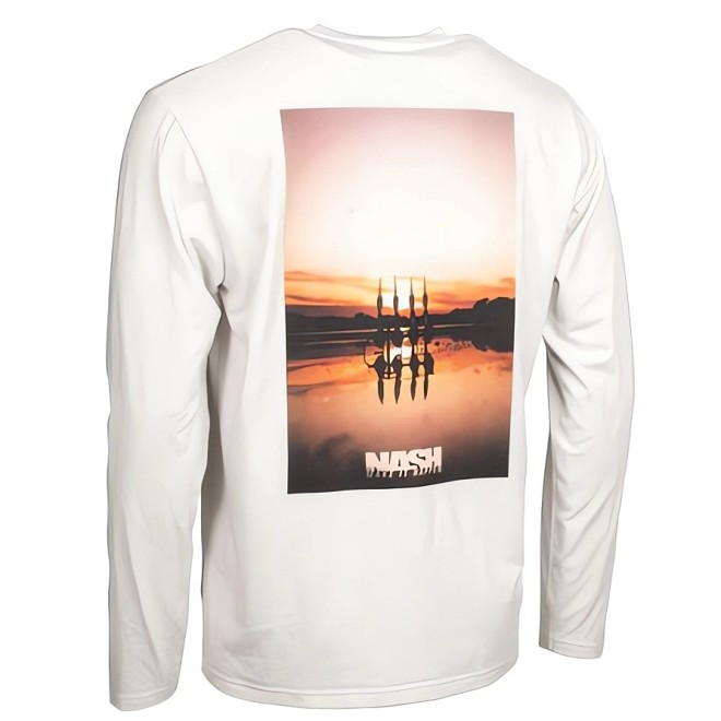 NASH - Make It Happen Sunset Long Sleeve T Shirt Ecru