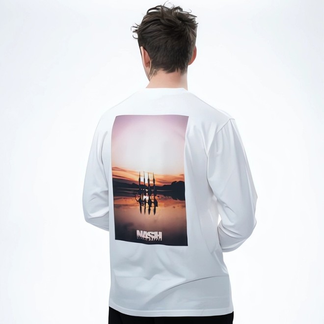 NASH - Make It Happen Sunset Long Sleeve T Shirt Ecru