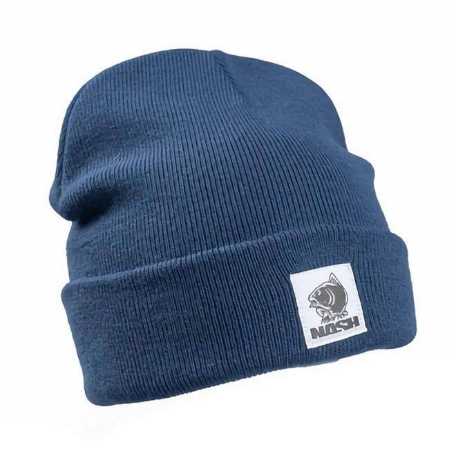 Nash - Make it Happen Badge Beanie Hat Navy Blue