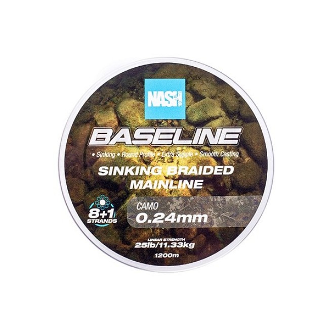 Nash - Baseline Sinking Braid Camo 1200m